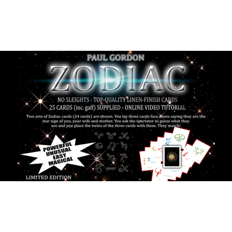 Zodiac de Paul Gordon - Tour de Magie wwww.magiedirecte.com