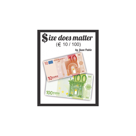 Size Does Matter EURO 10 to 100 (Gimmicks and Online Instructions) by Juan Pablo Magic wwww.magiedirecte.com