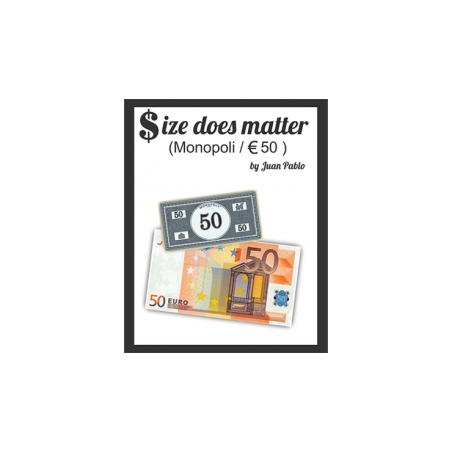 Size Does Matter MONOPOLY EURO (Gimmicks and Online Instructions) by Juan Pablo Magic wwww.magiedirecte.com