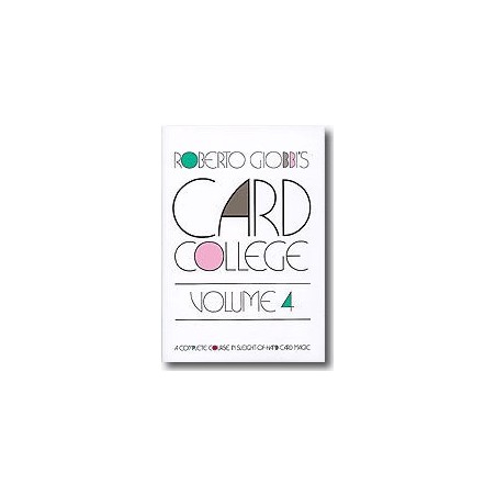 Card College Volume 4 by Roberto Giobbi - Book wwww.magiedirecte.com