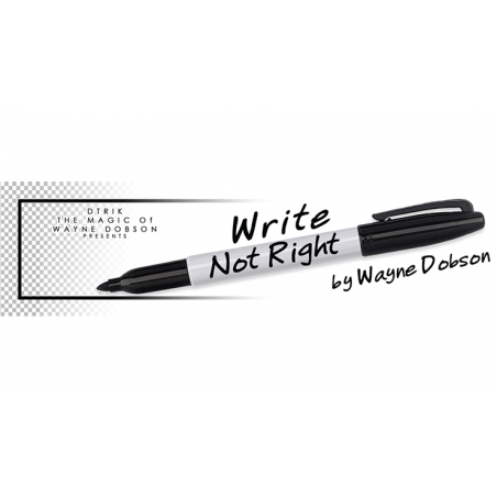 Write, Not Right Sharpie (Gimmicks and Online Instructions) by Wayne Dobson - Trick wwww.magiedirecte.com