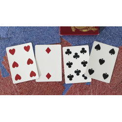 Limited Late 19th Century Square Faro (Red) Playing Cards wwww.magiedirecte.com