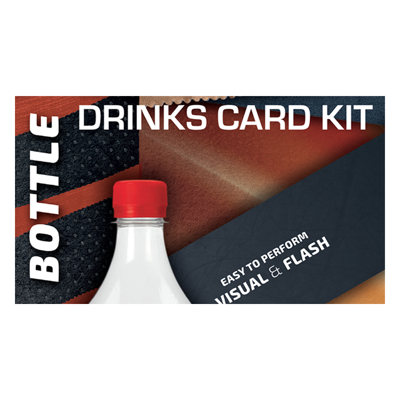 Drink Card KIT for Astonishing Bottle (Gimmick and Online Instructions) by João Miranda and Ramon Amaral  - Trick wwww.magiedire