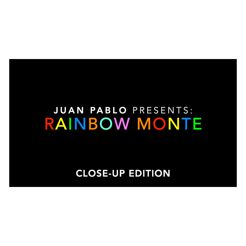 Rainbow Monte (Close up) by Juan Pablo - Trick wwww.magiedirecte.com