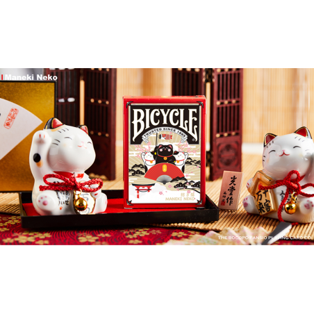Bicycle Maneki Neko (RED) Playing Cards by Bocopo wwww.magiedirecte.com