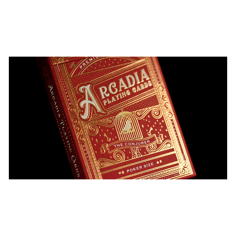 The Conjurer Playing Cards (Red) by Arcadia Playing Cards wwww.magiedirecte.com