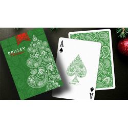 Paisley (Métallique Vert) - Dutch Card House Company wwww.magiedirecte.com