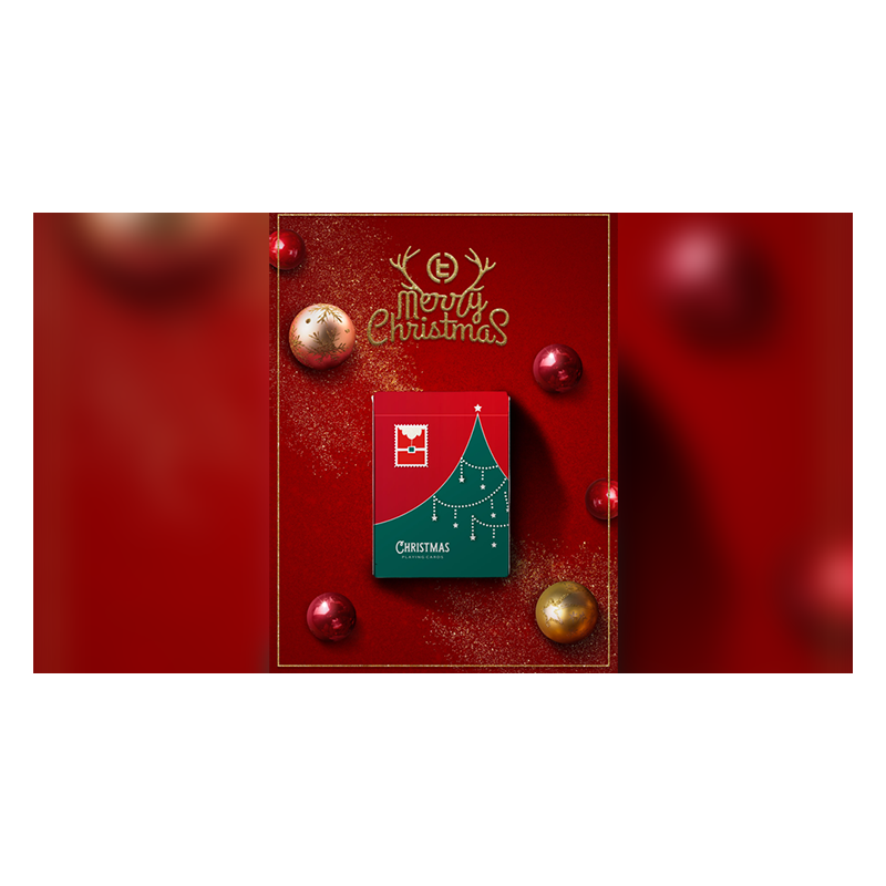 Jeu de Cartes Christmas  (Rouge) - TCC wwww.magiedirecte.com