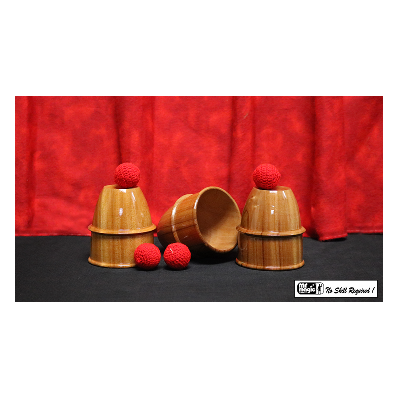 Cups and Balls (Wooden) by Mr. Magic - Trick wwww.magiedirecte.com
