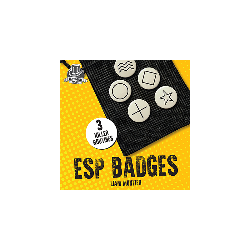 ESP Badges by Liam Montier and Kaymar Magic wwww.magiedirecte.com