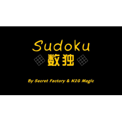 Sudoku (Gimmicks and Online Instructions) by Secret Factory & N2G Magic. wwww.magiedirecte.com