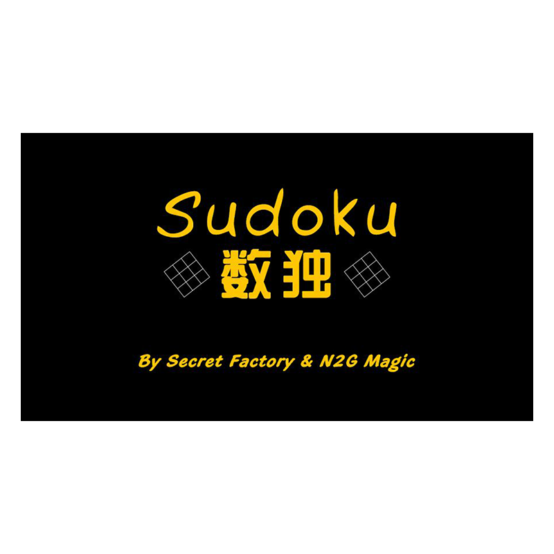 Sudoku de Secret Factory & N2G Magic. wwww.magiedirecte.com
