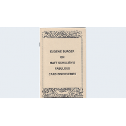 Eugene Burger on Matt Schulien's Fabulous Card Discoveries   - Book wwww.magiedirecte.com
