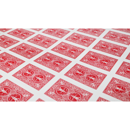 Bicycle Poker Cards Uncut Sheets (Rouge) wwww.magiedirecte.com