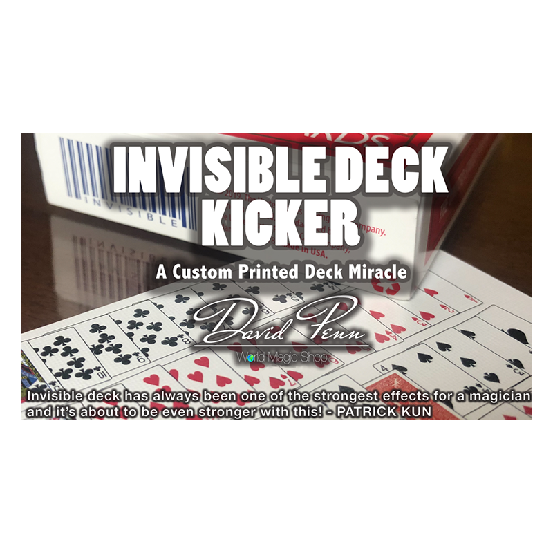 Invisible Deck Kicker - David Penn - Tour de magie wwww.magiedirecte.com