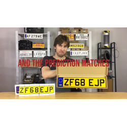 LICENSE PLATE PREDICTION - UNITED KINGDOM (Gimmicks and Online Instructions) by Martin Andersen - Trick wwww.magiedirecte.com