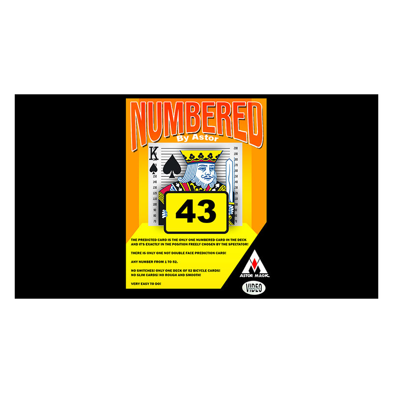 NUMBERED by Astor - Trick wwww.magiedirecte.com